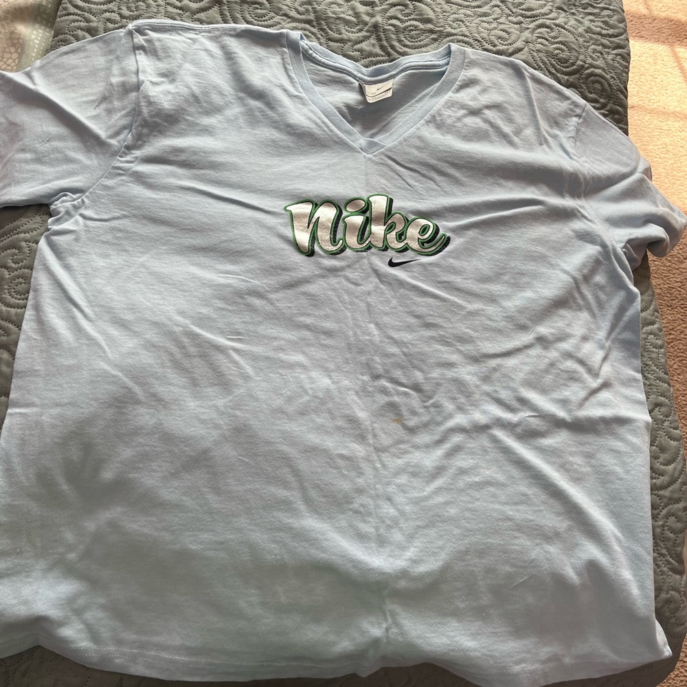 Ladies Xl Nike tshirt . New no tag light blue in color